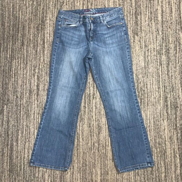 Vintage 90s Y2K Tommy Hilfiger Women's Size 14 Bootcut Jeans Medium Wash - Picture 1 of 7